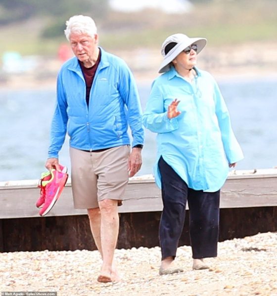 Photos Bill And Hillary Clinton Spotted In The Hamptons Looking Haggard